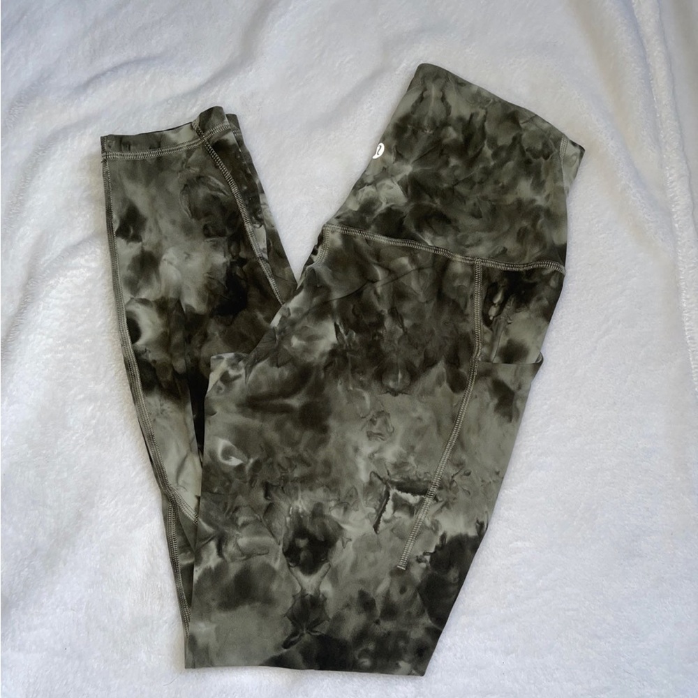 Lululemon Align with Pockets Olive Sage Green Diamond Dye